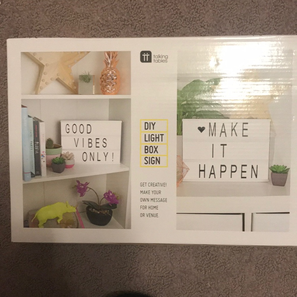 DIY LIGHT BOX SIGN